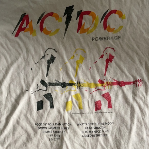 🆕Anthro Chaser AC/DC Powerage Graphic Band Tee Ships Same Day 📦‼️ - Picture 3 of 5